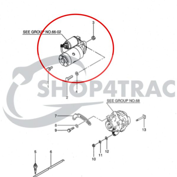 Démarreur Mitsubishi S3L / S3L2 – Moteur diesel marin Solé Diesel