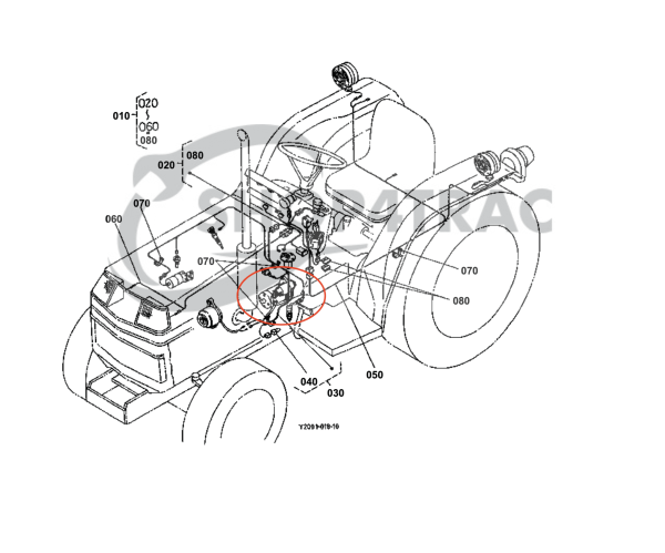 Démarreur Kubota D750 / D850 / D950 / Série Z – Diesel marin Nanni &amp; Kubota
