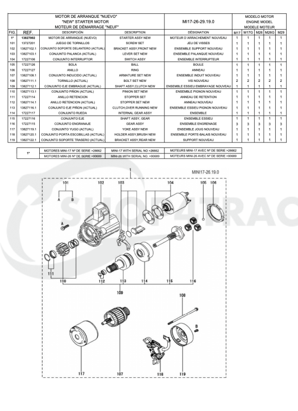 Démarreur Mitsubishi L3E – Vetus M3.28 &amp; Solé Diesel (qualité OEM)