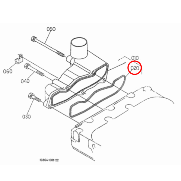 Joint de couvercle de culasse – Beta Marine Beta 20 | Nanni N3.21