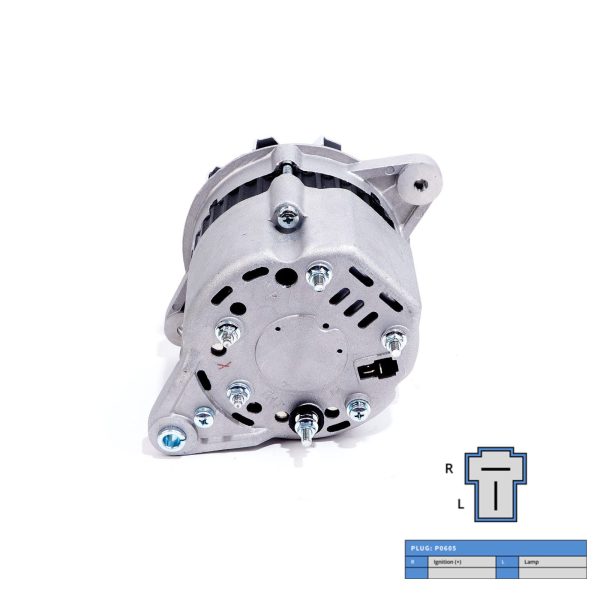 Alternateur Yanmar 1GM10 | 2GM20 | 3GM | 3HM | 3JH | 4JH – 12V 40A