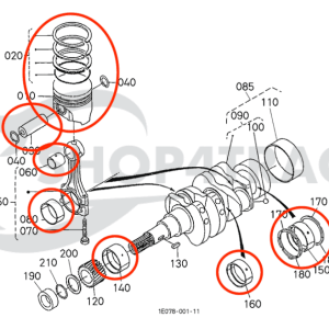 Kit de révision moteur – Beta Marine Beta 10 & Beta 14 | Nanni N2.10 · N2.14 | Phasor LP1-3.5
