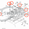 Culasse complète + kit joints + bougies de préchauffage Beta Marine Beta 30 – Nanni N3.30