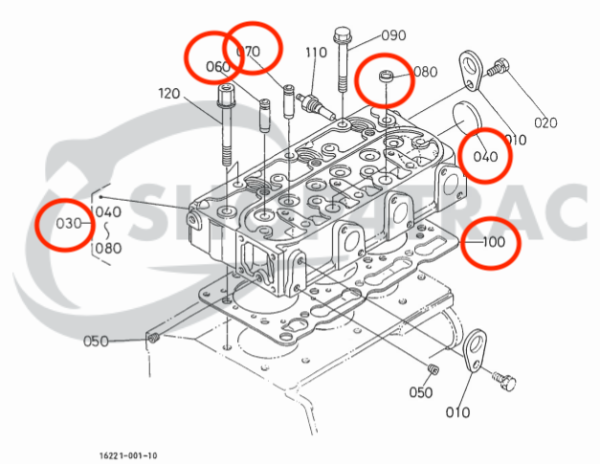 Culasse complète + kit joints + bougies de préchauffage Beta Marine Beta 30 – Nanni N3.30