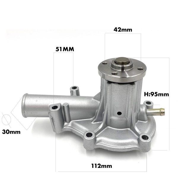 Pompe à eau (pompe de circulation eau douce) 58 / 68 mm Beta Marine Beta 28 / Beta 30 – Nanni N3.30 – Universal M-25XPB