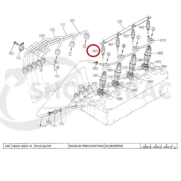 Bougie de préchauffage Beta Marine Beta 28 | Beta 30 | Beta 35 | Beta 38 – Nanni N3.30 | N4.38 – Universal M-25XPB | M-35B