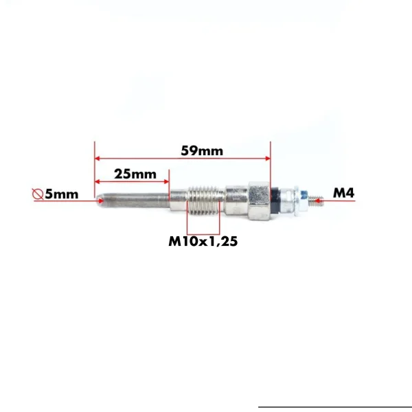 Bougie de préchauffage Beta Marine Beta 28 | Beta 30 | Beta 35 | Beta 38 – Nanni N3.30 | N4.38 – Universal M-25XPB | M-35B