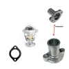 Boîtier de thermostat (raccord de tuyau de refroidissement) Beta Marine Beta 50 – Nanni N4.50