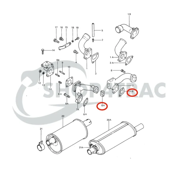 Joint de collecteur d’échappement Solé Diesel Mini 14