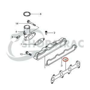 Joint de collecteur d’échappement Solé Diesel Mini 32 | Mini 34 – Vetus M4.14 – Meiki M4DM