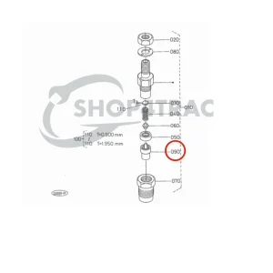 Injecteur buse Beta Marine Beta 50 – Nanni N4.50 (type DN0PD80)