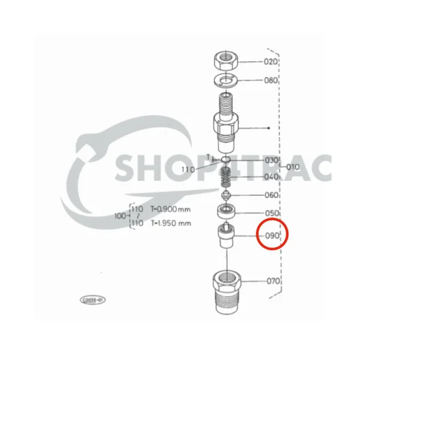 Injecteur buse Beta Marine Beta 50 – Nanni N4.50 (type DN0PD80)