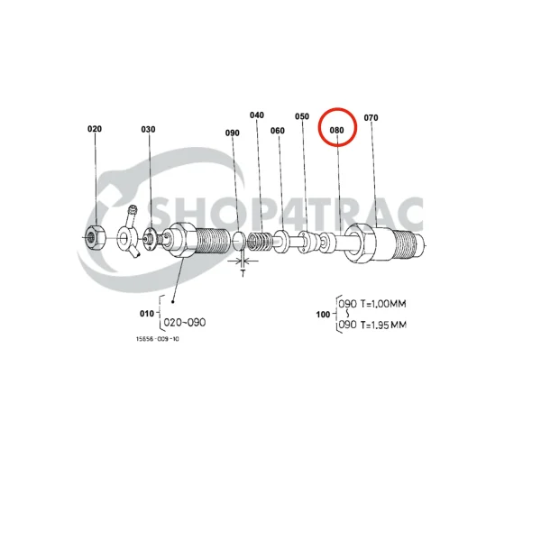 Nez d’injecteur Universal M15 | M-18 | M-20 | M-25 | M-25XP | M-35 | M-40 | 5432 – Beta Marine Beta 16 – Nanni 2.60HE | 3.90HE | 4.110HE – Renault Marine D950