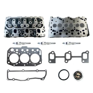 Culasse complète Yanmar 3YM20 + joint de culasse + bougies de préchauffage (kit de réparation)