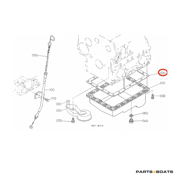 Joint de carter d’huile Beta Marine Beta 30 – Nanni N3.30