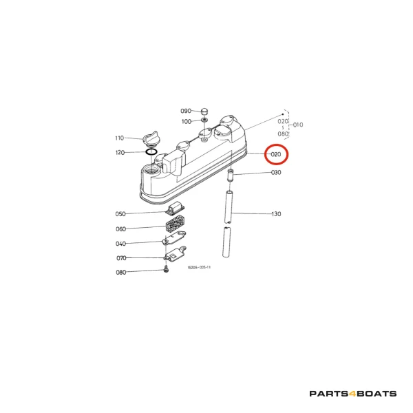 Joint de couvercle de culasse Beta Marine Beta 35 | Beta 38 – Nanni N4.38 – Universal M-35B