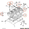 Culasse complète + kit joints + bougies de préchauffage Beta Marine Beta 30 – Nanni N3.30