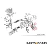 Jeu de butées axiales / roulements axiaux – Beta Marine Beta 10 / Beta 14 / Beta 20 | Nanni N2.10 / N2.14 / N3.21