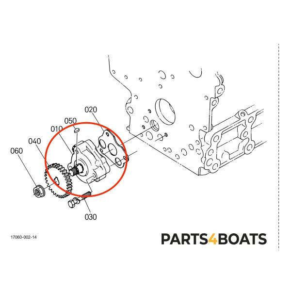 Pompe à huile – Beta Marine Beta 10 / 14 / 20 | Nanni N2.10 / N2.14 / N3.21