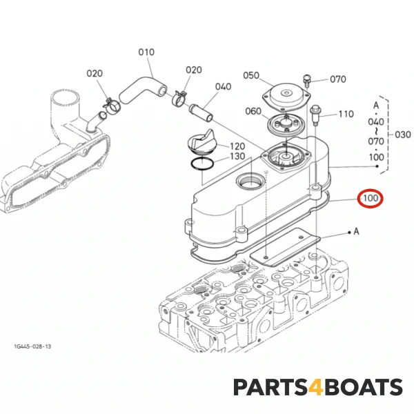 Joint de couvercle de culasse Beta Marine Beta 25